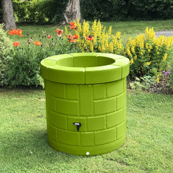 Puit collecteur d'eau vert anis 340 L Plast'Up