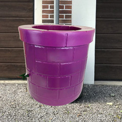 Puit collecteur d'eau violet 340 L Plast'Up