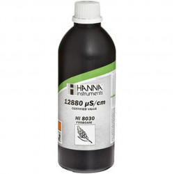 Solution d'étalonnage de conductivité Hanna Instruments, 12,88 mS-cm, bouteille FDA 500 mL