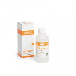 Solution d'étalonnage Hanna Instruments, conductivité à 1413 micro-seconde-cm, bouteille 230 mL