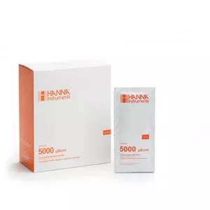 Solution d'étalonnage Hanna Instruments, conductivité à 5,00 mS-cm, 25 sachets 20 mL