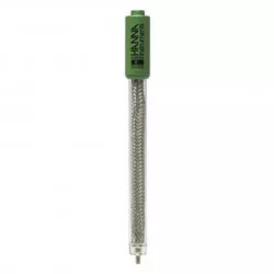 Électrode rédox séparée Hanna Instruments, capteur argent, corps en verre, connecteur BNC, câble 1 m