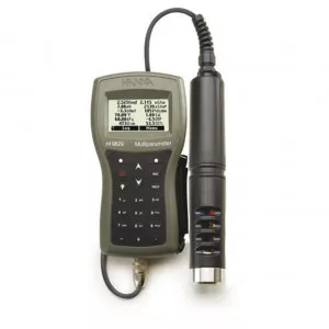 Multiparamètre GPS Hanna Instruments, sonde avec mémorisation, turbidité et température, câble 4 m HI9829-13042