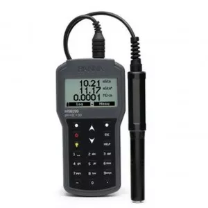 Multiparamètre portatif pH-EC-OD Hanna Instruments avec électrode pH HI829113, connecteur Quick DIN, câble 4 m