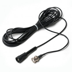 Câble pour électrodes Hanna Instruments, longueur 3 m, diamètre 5 mm, connecteur tête à vis-BNC