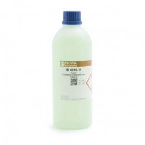 Solution étalon Hanna Instruments, 1 mg-L fluorures au TISAB II, 500 mL