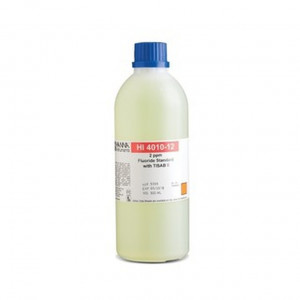 Solution étalon Hanna Instruments, 2 mg-L fluorures au TISAB II, 500 mL