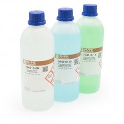 Solution étalons Hanna Instruments, 1 mg-L, 10 mg-L fluorures et TISAB II (x 4), 500 mL