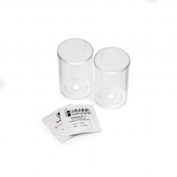 Solutions tampons pH 4 et 7 avec chlorure Hanna Instruments, pour électrodes sélectives à gaz (10 x 25 mL de chaque)