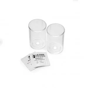 Solutions tampons pH 4 et 7 avec chlorure Hanna Instruments, pour électrodes sélectives à gaz (10 x 25 mL de chaque)
