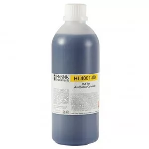 Tampon ISA alcalin Hanna Instruments pour ammoniaque-cyanures, 500 mL