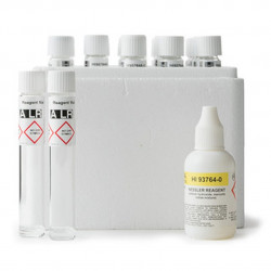 Réactifs ammoniaque Hanna Instruments, 0,00 à 3,00 mg-L, 25 tubes prédosés