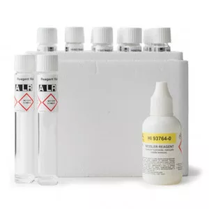Réactifs ammoniaque Hanna Instruments, 0,00 à 3,00 mg-L, 25 tubes prédosés