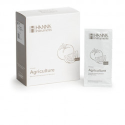 Solution nettoyage Hanna Instruments pour électrodes, applications agricoles, 25 sachets 20 mL