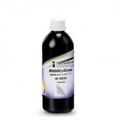 Solution d'étalonnage de conductivité Hanna Instruments, 80,00 mS-cm, bouteille FDA 500 mL