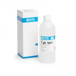 Solution chlorure sodium Hanna Instruments, 3,0 g-L, bouteille 500 mL