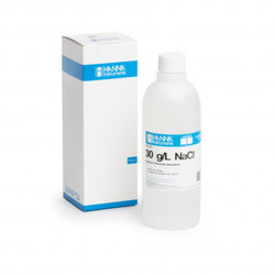 Solution chlorure sodium Hanna Instruments 30 g-L, bouteille 500 mL