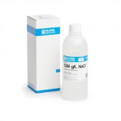 Solution chlorure sodium Hanna Instruments, 5,84 g-L, bouteille 500 mL