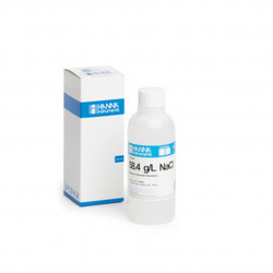 Solution chlorure sodium Hanna Instruments, 58,4 g-L, bouteille 250 mL