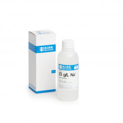 Solution sodium Hanna Instruments, 23 g-L, bouteille 250 mL