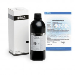 Solution tampon Hanna Instruments, pH 13,000, ±0,002 pH, certificat d'analyse, bouteille 500 mL
