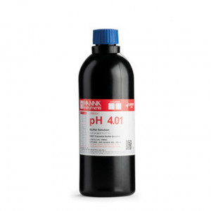 Solution tampon Hanna Instruments, pH 4,01, bouteille FDA 500 mL