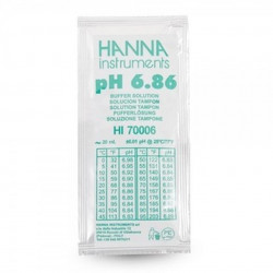 Solution tampon Hanna Instruments, pH 6,86, 25 sachets 20 mL