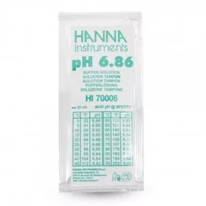Solution tampon Hanna Instruments, pH 6,86, 25 sachets 20 mL