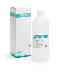 Solution tampon Hanna Instruments, pH 7,01, coloration verte, bouteille 1 L