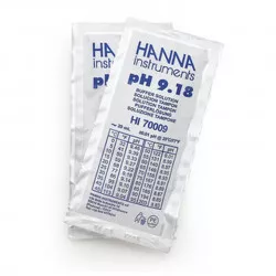 Solution tampon Hanna Instruments, pH 9,18, 25 sachets 20 Ml
