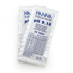 Solution tampon Hanna Instruments, pH 9,18, 25 sachets 20 Ml