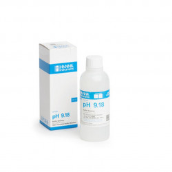 Solution tampon Hanna Instruments, pH 9,18, bouteille 250 mL