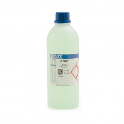 Solution tampon colorée Hanna Instruments, pH 7,01, ±0,01 pH, certificat d'analyse, bouteille 500 mL