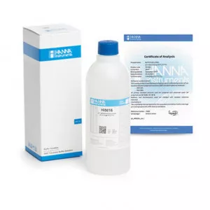 Solution tampon Hanna Instruments, pH 1,68, ±0,01 pH, certificat d'analyse, bouteille 500 mL