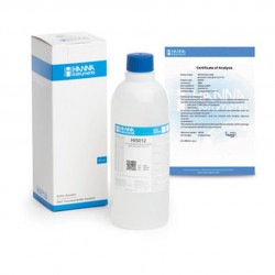 Solution tampon Hanna Instruments, pH 12,00, ±0,01 pH, certificat d'analyse, bouteille 500 mL