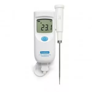 Thermomètre compact étanche à thermocouple type K Hanna Instruments avec sonde de pénétration à réponse rapide FC766C1