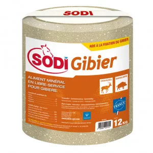 Bloc à lécher cylindrique SODI GIBIER - 12 kg - A l'unité ou en palette