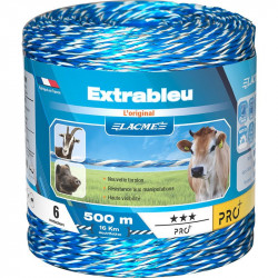 Fil pour clôtures électriques EXTRABLEU 6 Bobine Lacmé