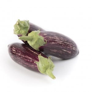 Aubergine LEIRE F1 demi-longue striée - Non traité - Les Toqués
