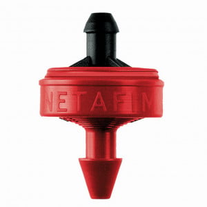 Goutteurs auto-régulants PC JUNIOR CNL TV NETAFIM, 2 l/h, sortie tête de vipère, pour tubing 3/5 mm, lot 1000 pcs