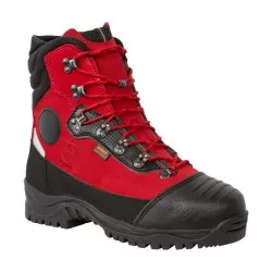 Chaussures de protection scie à chaîne classe 3 (28m/s) Infinity boot red, Solidur