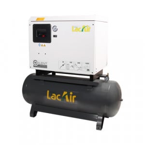 Compresseur d'air biétagé à courroies fixes Silent C32/200D Tri Lacmé