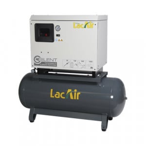 Compresseur d'air biétagé à courroies fixes Silent C36/270D Tri Lacmé