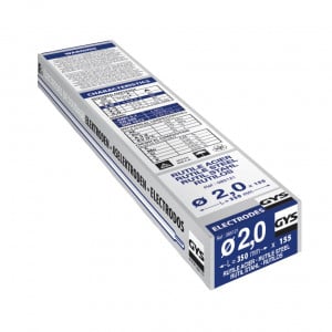 155 électrodes rutiles acier GYS - Ø 2,0 mm - Longueur 350 mm