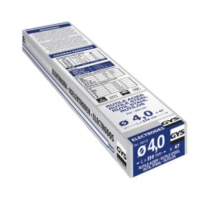 47 électrodes rutiles acier GYS - Ø 4,0 mm - Longueur 350 mm