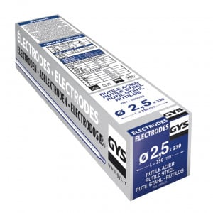 230 électrodes rutiles acier GYS - Ø 2,5 mm - Longueur 350 mm