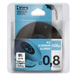FIL mIg AlMg5 Ø 0,8 mm GYS - Bobine plastique S100 - 0,5 kg - ER5356 / S Al 5356