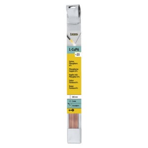 25 baguettes cuivre phosphore  6 % GYS - Ø 2 mm - Long. 500 mm
