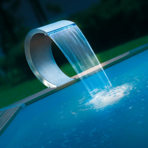 Cascade Mamba® LED Ubbink - Inox 316L - H 54 x 30 x 32 cm
