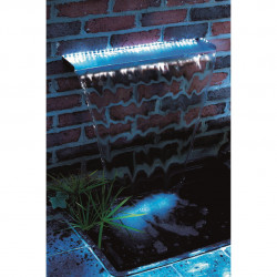 Cascade Niagara® Wall 60 LED Ubbink - Inox 316L - H 10 x 60 x 20 cm